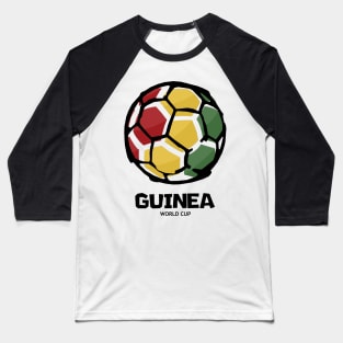 Guinea Football Country Flag Baseball T-Shirt